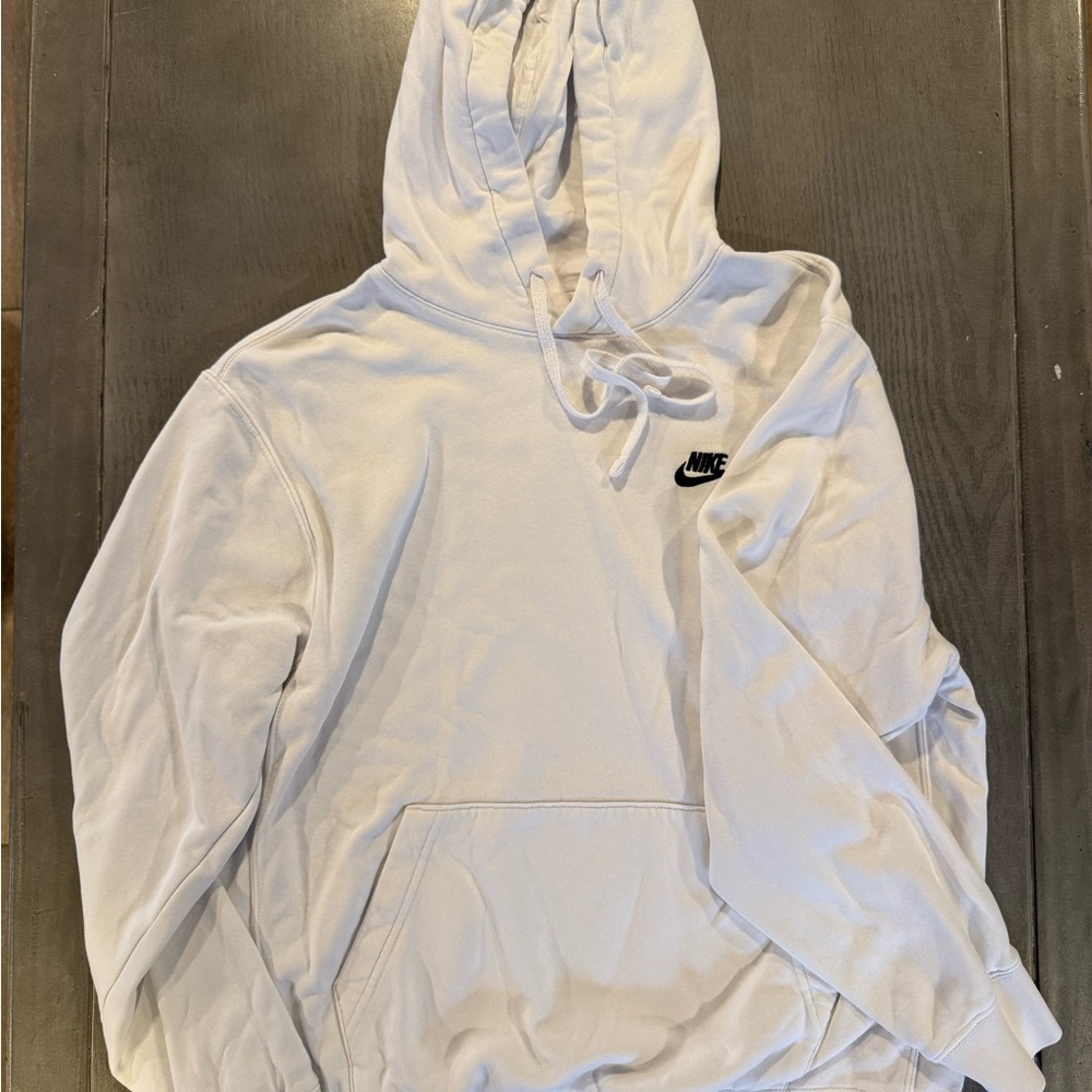 Nike Women's White Hoodie Sweatshirt